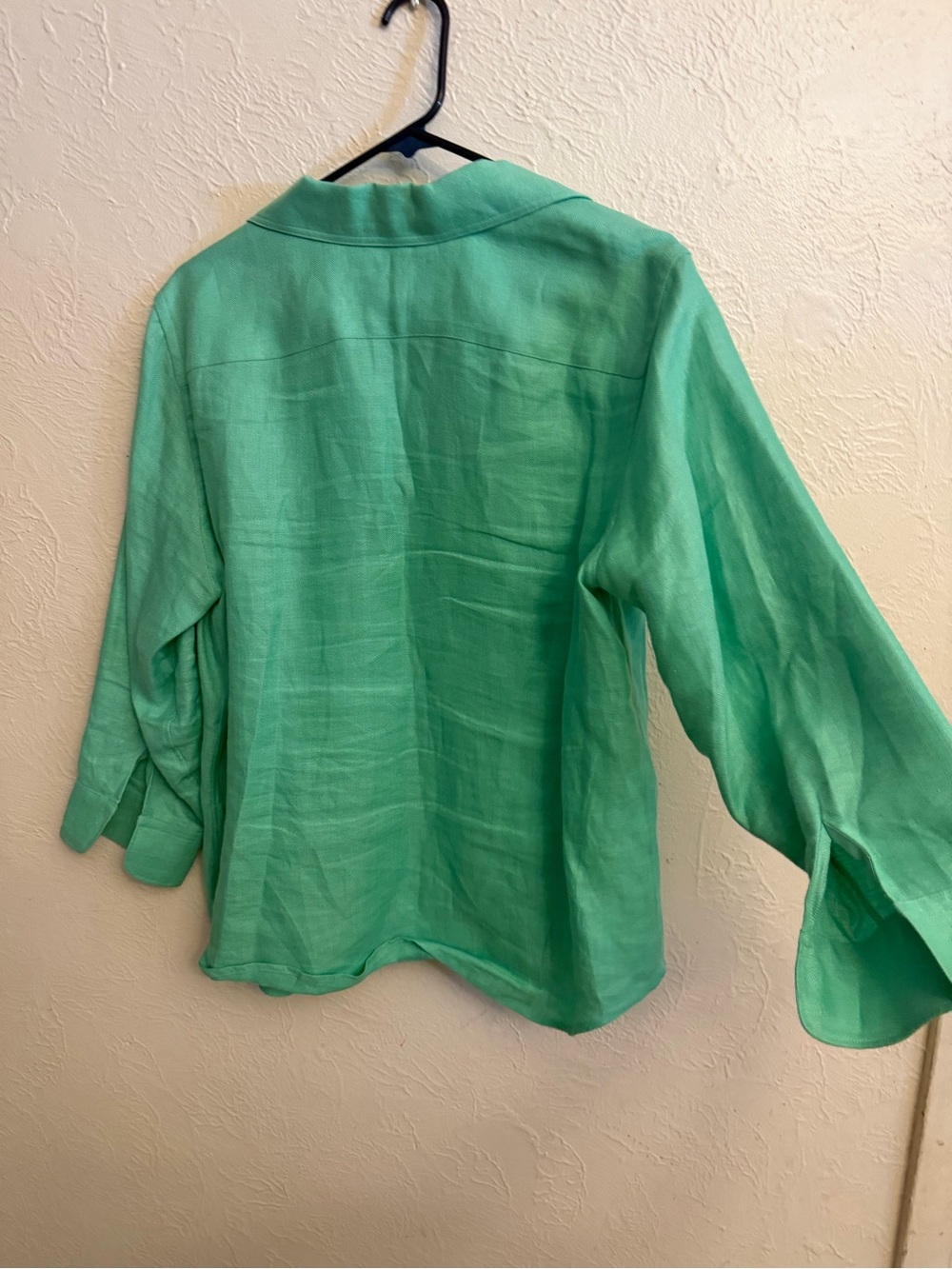Lauren Ralph Lauren Linen Blouse with 3/4 Sleeves - Picture 8 of 8
